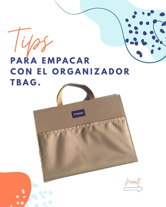 Tips para empacar en el organizador