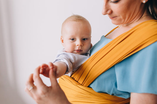 Fular de algodón elástico color Pumpkin Pie