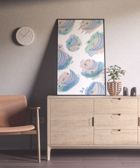 Moon -  Art Poster